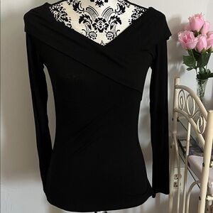 Express Black Long Sleeve Women's Top